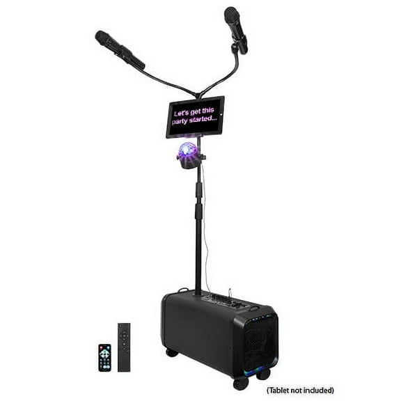 Portable PA System Karaoke Speaker with TWS FM Radio and LED Disco Ball (IQ-906K)