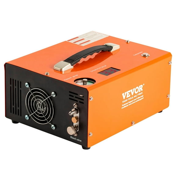 Portable PCP Compressor 4500PSI, Fast-Fill, Auto-Shutoff, 12V DC/120V AC, No Oil No Water Pump for Airguns & Scuba Tanks