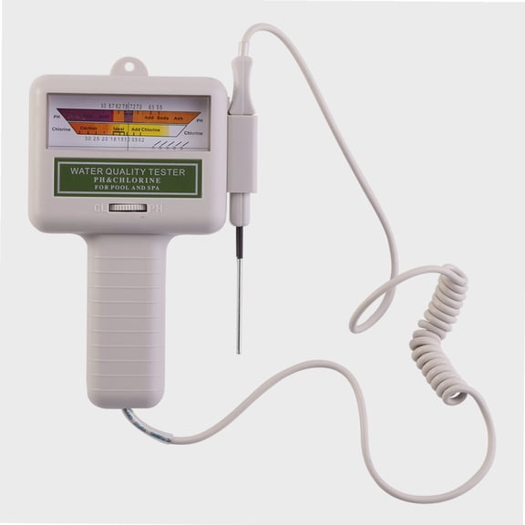 Portable PH Tester 2 in 1 PH and CL2 Chlorine Level Meter Water Quality Analysis Measurement Monitor Checker for Swimming Pool Spa Water