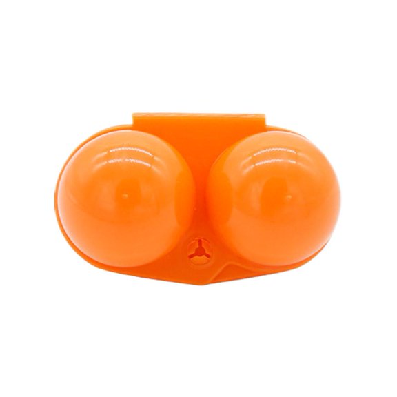 Portable PP Egg Protection Tray for Camping & Travel, Yellow, 2-Cell, 4-Cell, or 6-Cell Options