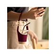 thumbnail image 1 of Portable PU Leather Water Bottle Carrier Bag, Insulated Coffee Cup Sleeve with Shoulder Strap, Outdoor Camping Shopping Tumbler Holder for Hot & Cold Drinks, 1 of 5