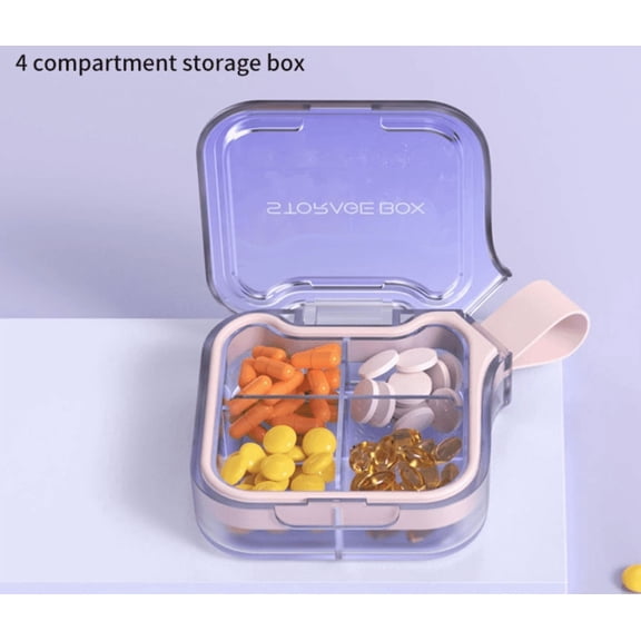 Portable Packaging of Medication Boxes for Seven Days A Week, Portable Medication Storage Box for Seven Days A Week, Sealed Medication Boxes with Large Capacity