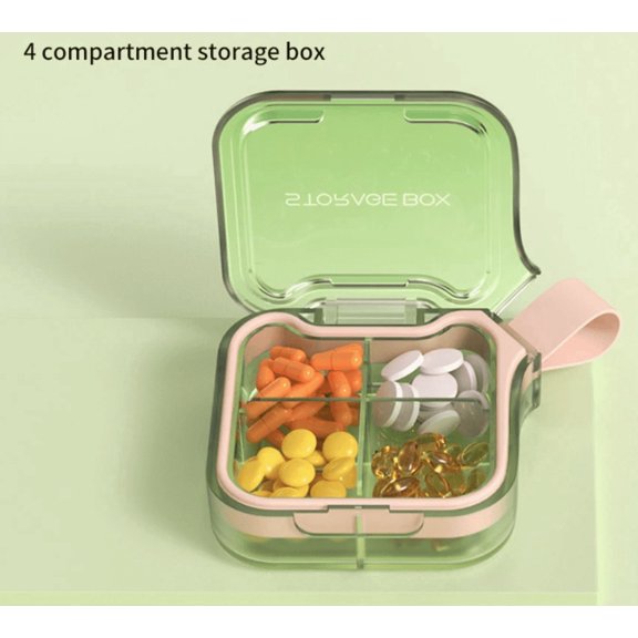 Portable Packaging of Medication Boxes for Seven Days A Week, Portable Medication Storage Box for Seven Days A Week, Sealed Medication Boxes with Large Capacity