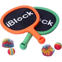 Portable Paddles and Bouncy Balls Set for Kids or Adults Indoor Outdoor Activities, Sport Game for Beginner or Intermediate Fun Play, Swing Racket in Beach Pool Backyard Playground Lawn Park or Court