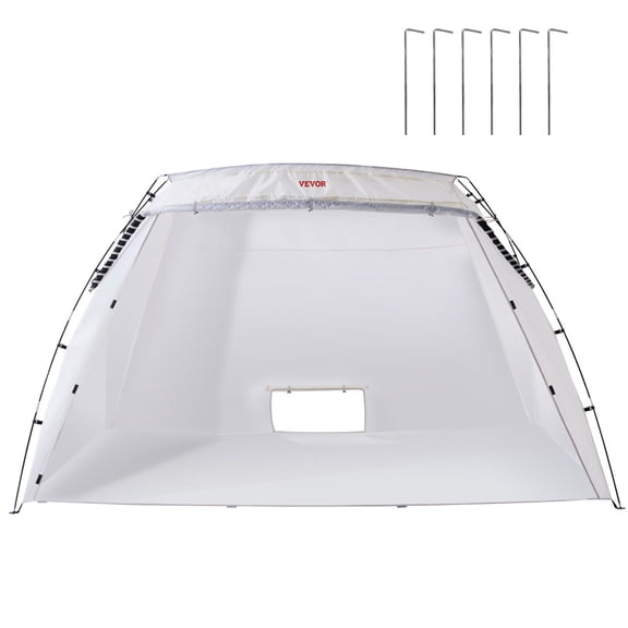 Portable Paint Booth 10x7x6ft Large Spray Paint Tent with Built in Floor Mesh Screen for Furniture DIY Hobby Tool