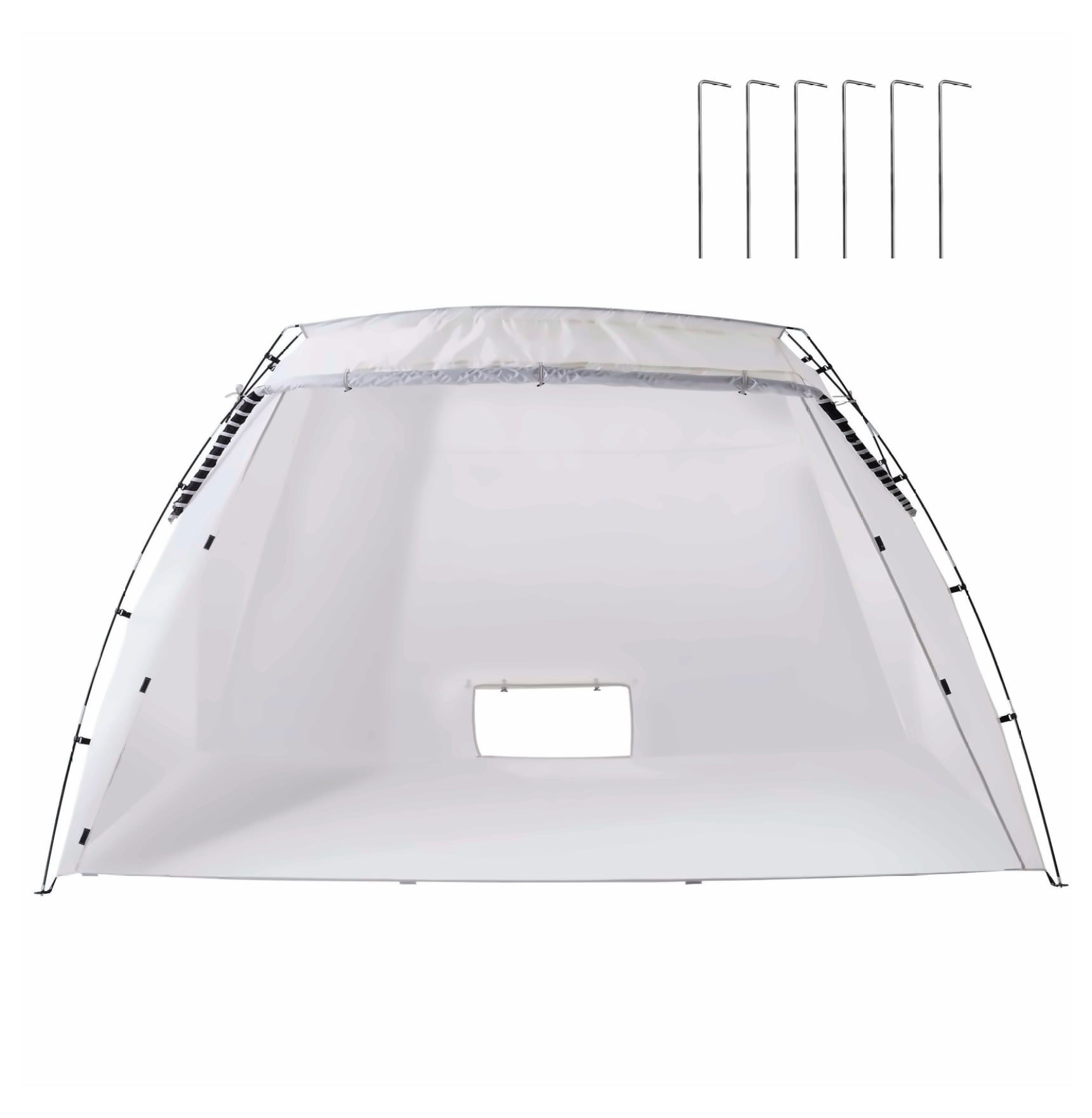 Portable Paint Booth 10x7x6ft, Spray Paint Tent with Floor & Mesh Screen