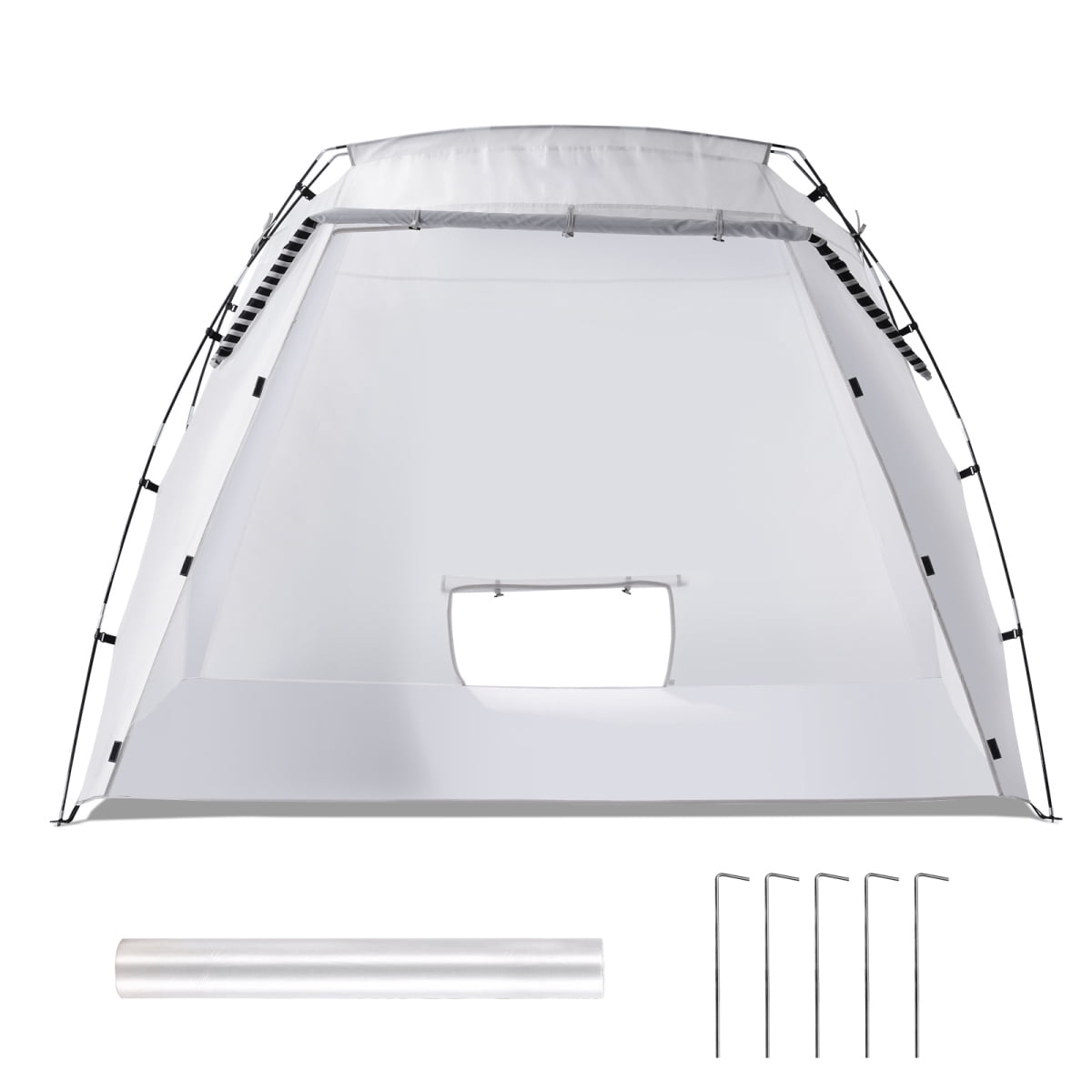 Portable Paint Booth Larger Spray Paint Tent with Built-in Floor Mesh Screen Painting Tent Station for Furniture