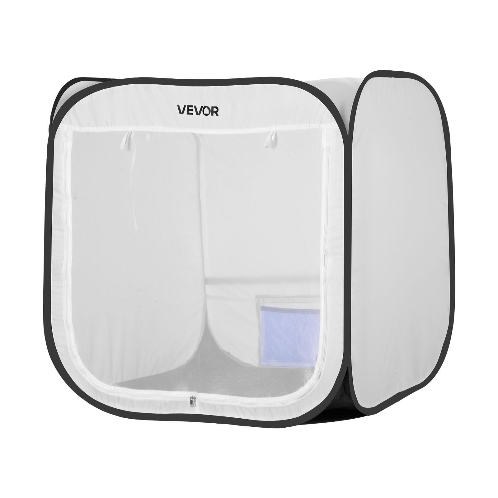 Portable Paint Booth Tent 28.3x28.5x29.5 Inch Pop Up Spray Painting Tent with Mesh Door for Cabinets Chairs Models Tables Efficient Airflow