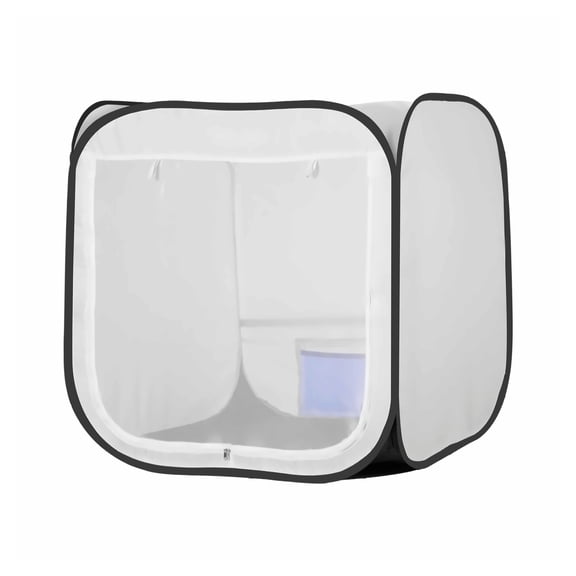 Portable Paint Booth Tent - 28.3x28.5x29.5in Pop-Up Spray Paint Tent with Mesh Door for Models, Cabinets & Chairs - Efficient Airflow, Easy Setup