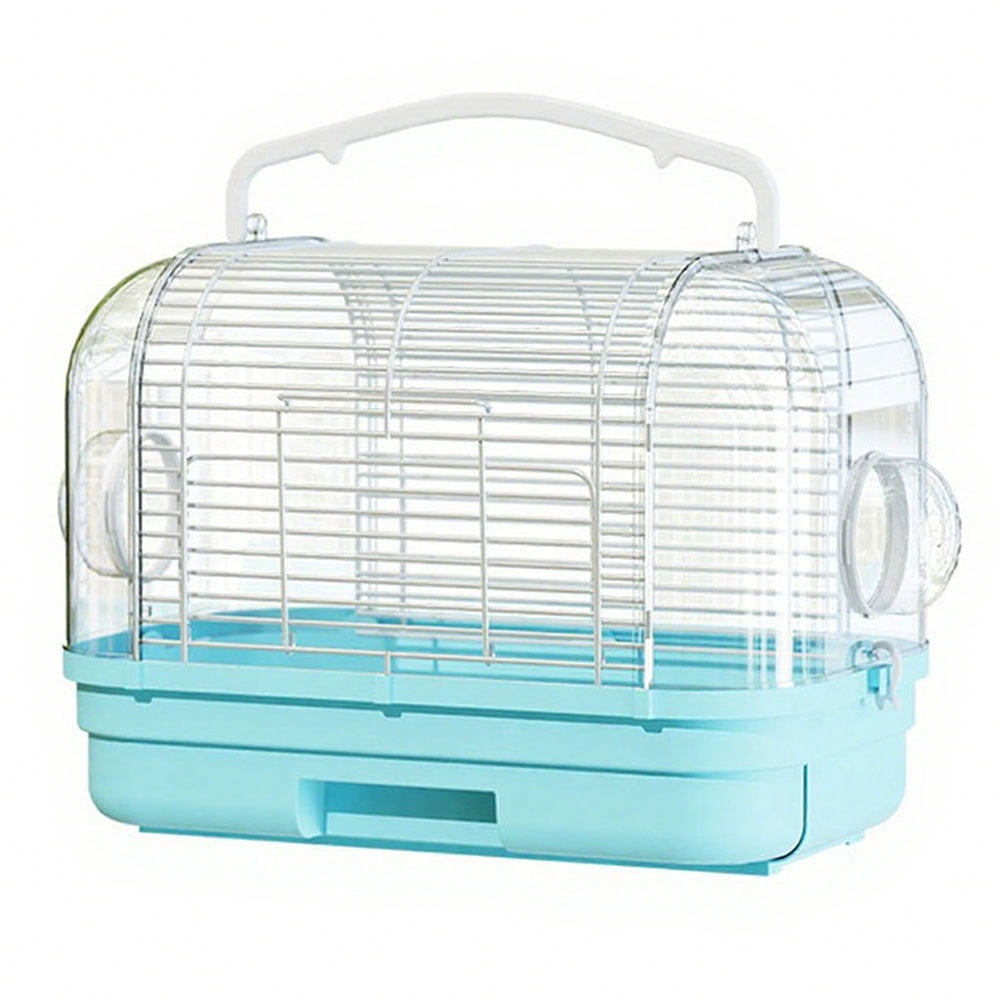 Portable Parrot Carrier Cage Outdoor Handheld Bird Bag  Deep drawer Chassis Detachable Cockatiels