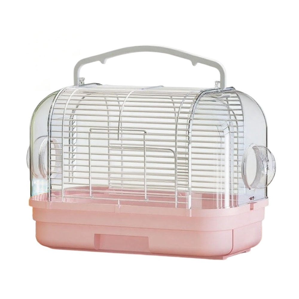 Portable Parrot Carrier Cage Outdoor Handheld Bird Bag  Deep drawer Chassis Detachable Cockatiels
