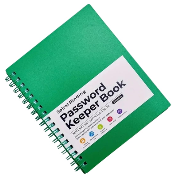 Portable Password Keeper Book Easy to Turn Pages Password Book with Alphabetical Tabs for Class Notes and Journals