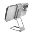 thumbnail image 1 of Portable Paste Free Adjustable Foldable Phone Ring Holder 360 Rotation Back Clip Holder SILVER, 1 of 8