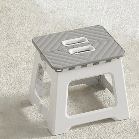Portable Pedal Foldable Small Bench with Non-Slip Base