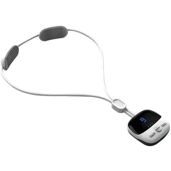 Portable Pendant Neck Massager with Heat, 58g Lightweight Electric Pulse Massager for Neck Relaxation, 3 Temperature Modes & 9 Intensities, Rechargeable Cervical Massager for Office, Travel, Home