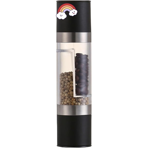 Portable Pepper Mill Grinder Manual Adjustable Salt And Pepper Seasoning Grinder, Compact Handheld Spicer, Durable Peppercorn And Salt Mill With Smooth Grinding Mechanism | For Home Cooking