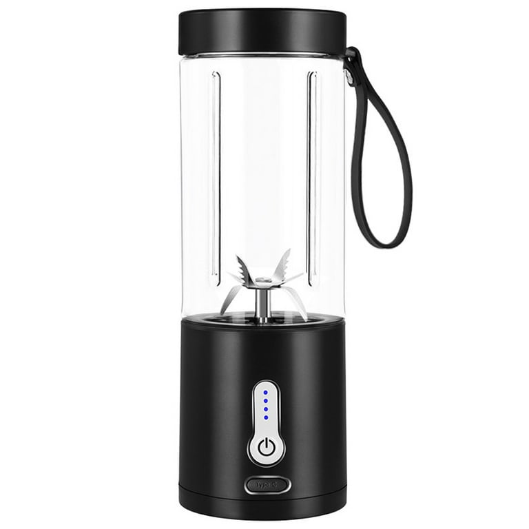 Diktook Portable Personal Blender Cup for Smoothies and Shakes, Smoothie Blender Mini Machine, 380ml, Size: 380 mL, Black