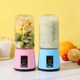 thumbnail image 1 of Portable Personal Blender Smoothie Maker Cup, USB Rechargeable 400ml Mini Fruit & Vegetable Juicer with 6 Stainless Steel Blades, Travel for Gym Work Office, 1 of 8