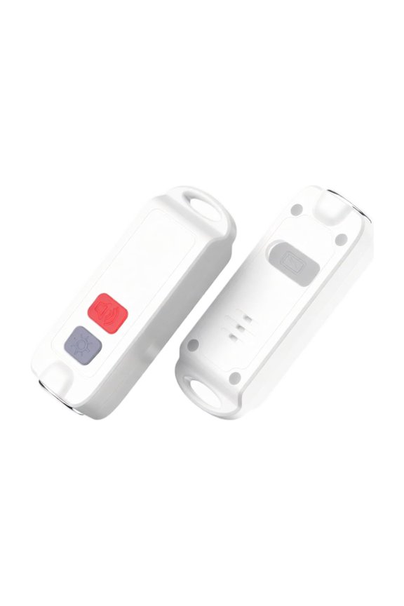 Portable Personal Safety Alarm with Keychain for Women and Seniors - Emergency Loud for Walking, Jogging, Travel - Self- Device for Daily Protector, 1Pack White