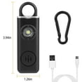 thumbnail image 1 of Portable Personal Safety Alarm with 130dB Siren, Rechargeable Battery, and LED Flashlight, 1 of 7