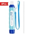 thumbnail image 1 of Portable Personal Water Filter Straw - 4-Stage Purifier System, 0.1 Lab-Tested (SGS/WHO) for Camping, Hiking, Travel & Emergency - Instant Water Purifier for Wells, Lakes, Rivers, Bottles - Compact &, 1 of 9
