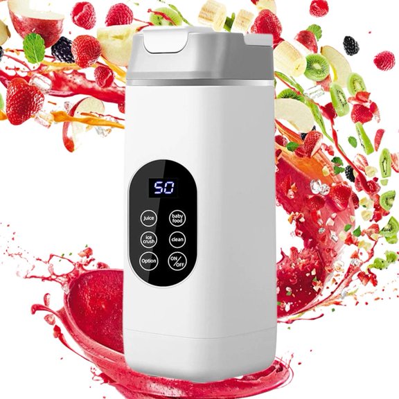 Portable Personal with 12 Leaf, USB Rechargeable For Smoothie Gym Shakes, For Travel Sports