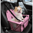 thumbnail image 1 of Portable Pet Car Seat Booster for Small Dogs, Travel Dog Car Seat with Clip-On Safety Leash and Sturdy PVC Frame, Anti-Collapse Design, Ideal for Small Dogs Under 25 lbs, 1 of 11