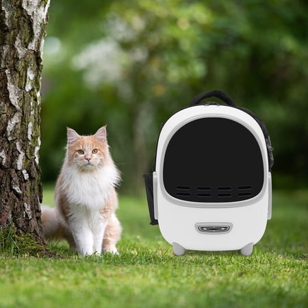 Portable Pet Carrier Backpack Anti-Scratch 7.5kg Capacity with Window Pockets