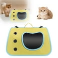thumbnail image 1 of Portable Pet Carrier Backpack for Cats,Small Dogs,Rabbits,Birds Hedgehogs Lightweight Travel Carrier Bag with Breathable Design, Adjustable Strap Vet Visit,Outdoor Hangbag for Turtles Squirrels, 1 of 5