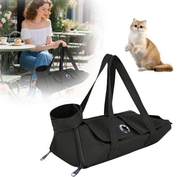 Portable Pet Carrier Backpack for Cats,Small Dogs,Rabbits,Birds Hedgehogs Lightweight Travel Carrier Bag with Breathable Design, Adjustable Strap Vet Visit,Outdoor Hangbag for Turtles Squirrels