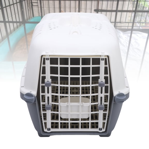 Portable Pet Carrier Crate for Cats Dogs Rabbits, 18.5x12.2x12.6 Inch Breathable Travel Bag with Iron Frame, Lightweight Outdoor Transport Box 12.6in Cats Dogs Rabbit 18.5 X 12.2