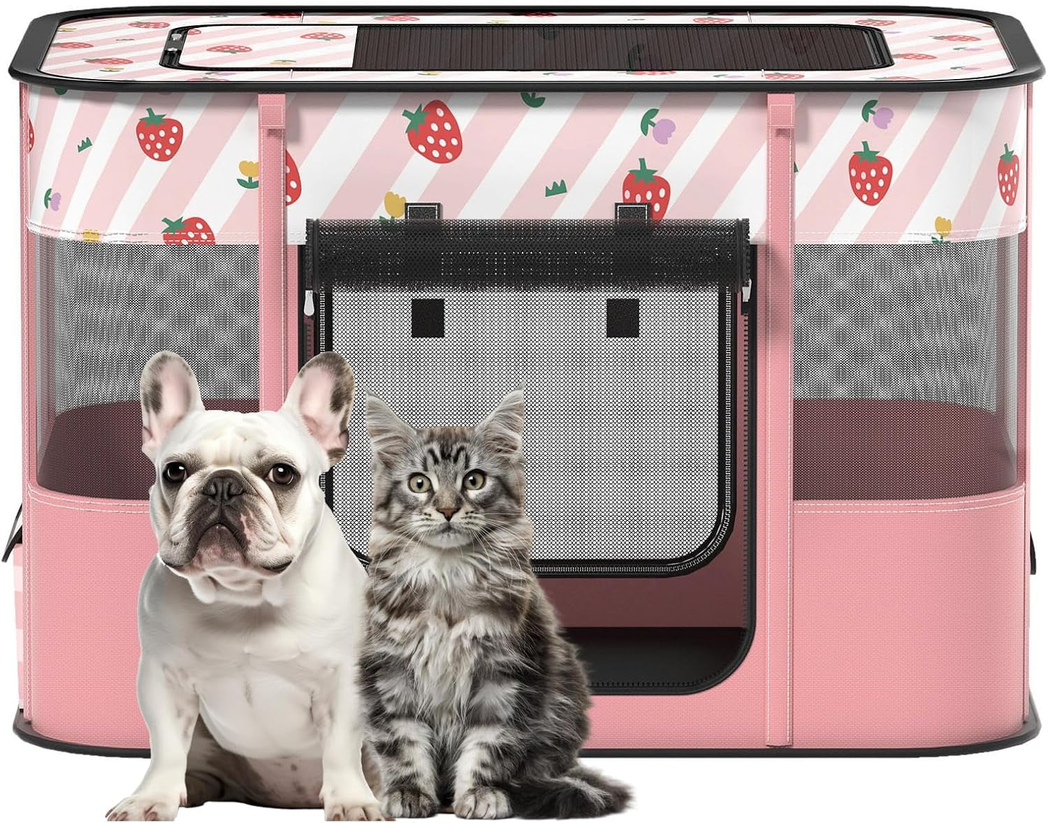 Portable Pet Cat Playpen,Cat Cages Indoor Collapsible Dog Crates Tent ... - Security Collapsible Pet Crate Playpen