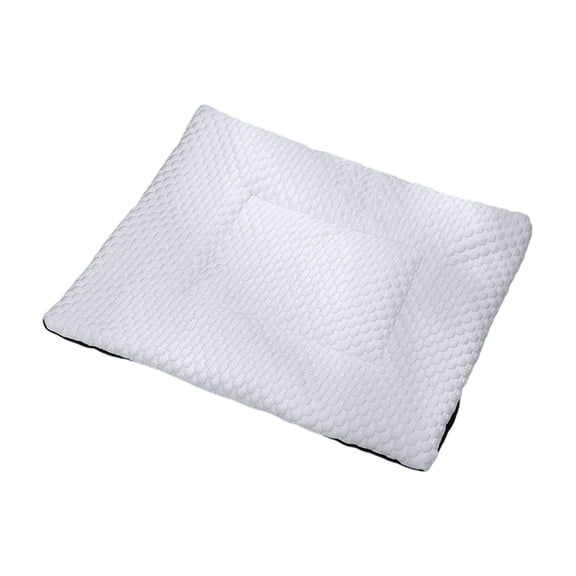 Portable Pet Cooling Mat for Dogs Cats, Thick Breathable Ice Pad, Non-Toxic Washable Soft Cushion, Summer Cool Bed for Crate Couch Floor Indoor Outdoor Use, 19.7"x15.7", Light Gray