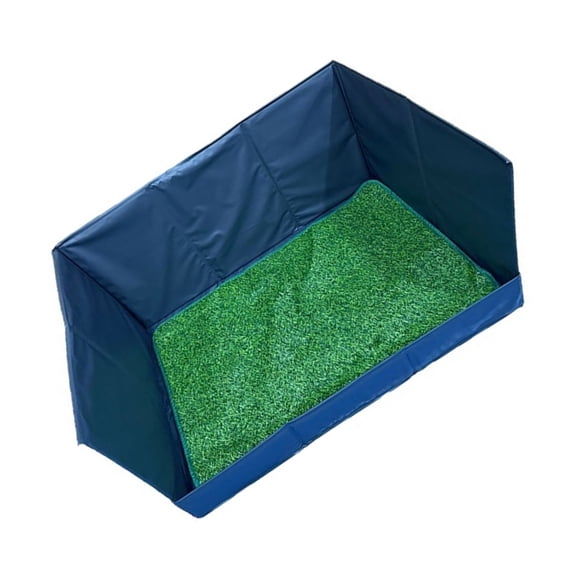Portable Pet Grass Pee Pad with High Wall and AntiSlip Base For Indoor Outdoor Dog Training Easy