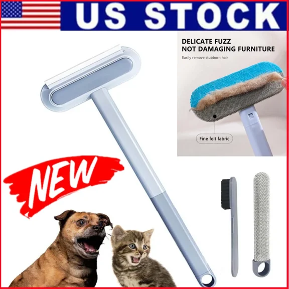 Portable Pet Hair Remover Brush Lint Remover For Sofa Bed Clothes Dog Cat Us