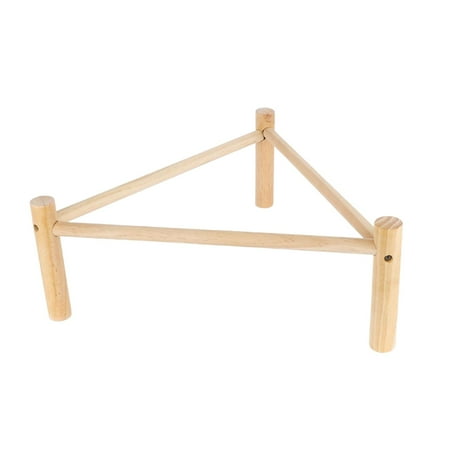 Portable Pet Parrot Playstand Wood Perch Training Activity Center Tabletop Bird Stand for Budgie Canaries Cockatiel Parakeet Conures Lorikeet
