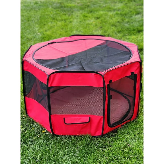 Portable Pet Playpen 45 * 45 * 22" Premium Large Size Puppy Kennel - Best for Small and Medium Size Dogs and Cats - Simple Folding Design for Easy Storage
