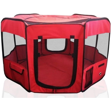 PortablePET Foldable Pet Playpen – Indoor/Outdoor Kennel For Small/Medium/Large Dogs