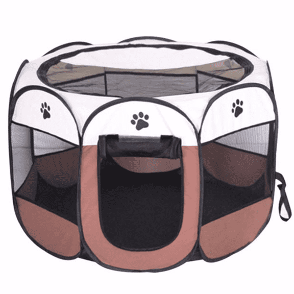 Portable Pet Playpen, Dog/Cat Playpen Foldable Pet Exercise Pen Tents Dog Kennel House Playground for Indoor Outdoor Travel Camping Use