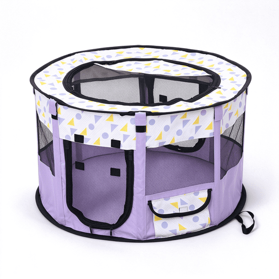 Portable Pet Playpen, Foldable Breathable Oxford Cloth Pet Tent, for Small dog Cats Rabbits, Indoor Outdoor Travel Camping Use