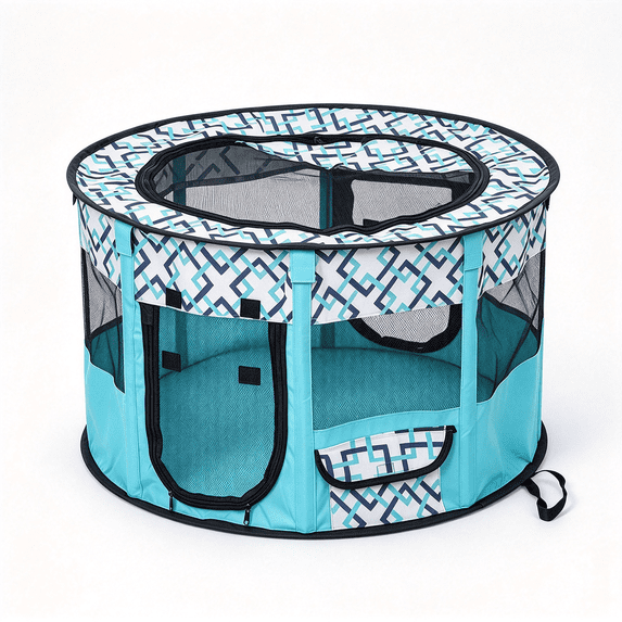 Portable Pet Playpen, Foldable Breathable Oxford Cloth Pet Tent, for Small dog Cats Rabbits, Indoor Outdoor Travel Camping Use