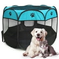 thumbnail image 1 of Portable Pet Playpen for Dog Cat Puppy, Apphome Foldable Pop-up Dog Kennel Tent for Indoor Outdoor Travel Camping Use, 29"x18", 1 of 9