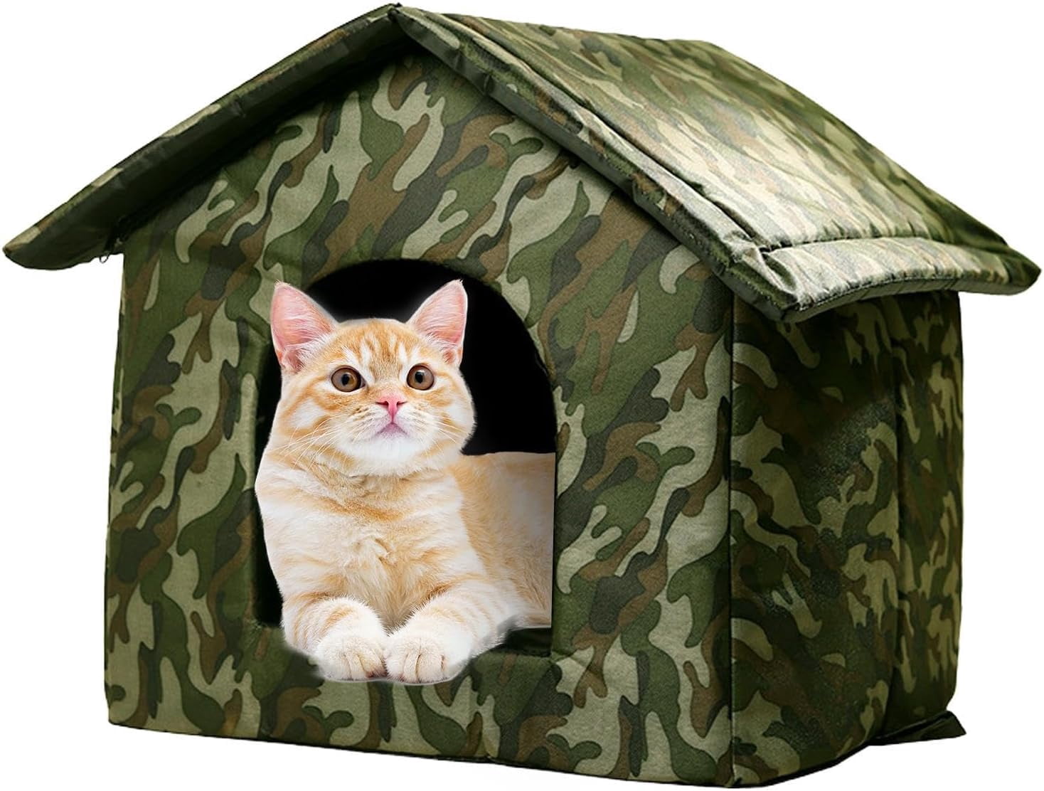 Portable Pet Shelter – Breathable Cat & Small Dog Tent, Indoor Outdoor Folding Bed for Puppies, Kittens, Bunnies, with Airflow Ventilation for Backyard or Travel