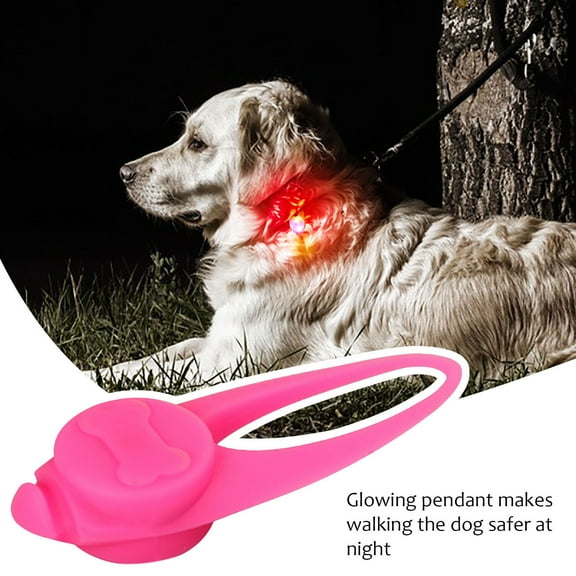 Portable Pet Spotlight Pendant Silicone Light Night Running Indicator for Dog Cat Children