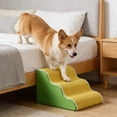 thumbnail image 1 of Portable Pet Supplies Dog Stairs for Bed, Sturdy Lightweight Pet Steps for Couch Sofa with Removable Washable Cover, Durable Dog Ramp for Bed for Small Medium Senior Dogs, 1 of 6