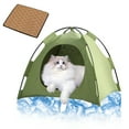 thumbnail image 1 of Portable Pet Tent Foldable Dog Cat Shelter Indoor Outdoor Washable Canvas Bed for Small Medium Ideal for Camping and Home Use, 1 of 3