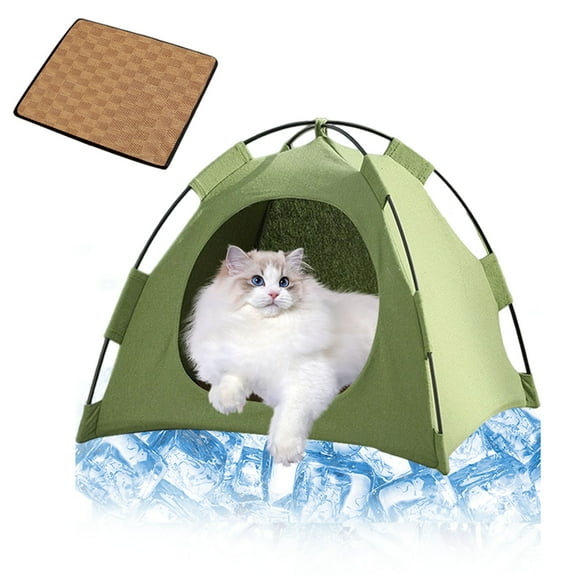 Portable Pet Tent for Dogs Cats Indoor Outdoor Shelter Foldable Canvas Travel Camping Comfortable Small Animals Lightweight Durable