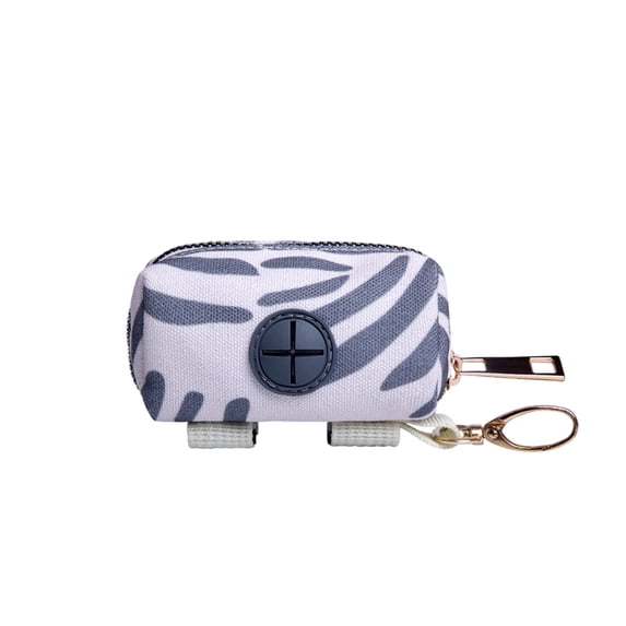 Portable Pet Waste Bag Dispenser Holder,Leash-Attached Poop Bag Carrier for Dogs,Easy Refillable Outdoor Walking Accessory
