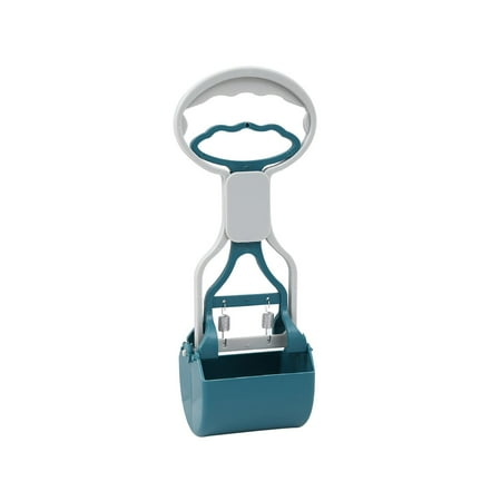 Portable Pets Stool Scooper for Waste Pickup Easy to Use Pick up Scooper for Traveling Grass Large Medium Small Dogs Rabbit Gravel Green