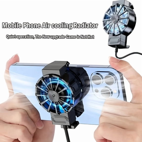 Portable Phone Cooler for iPhone Android - USB-Powered Cooling Fan, Compact External Cooler for Gaming & Live Streaming, High-Performance Temperature Control Device